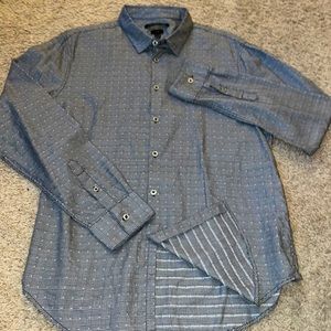 John Varvatos long sleeve button down shirt mens size Large